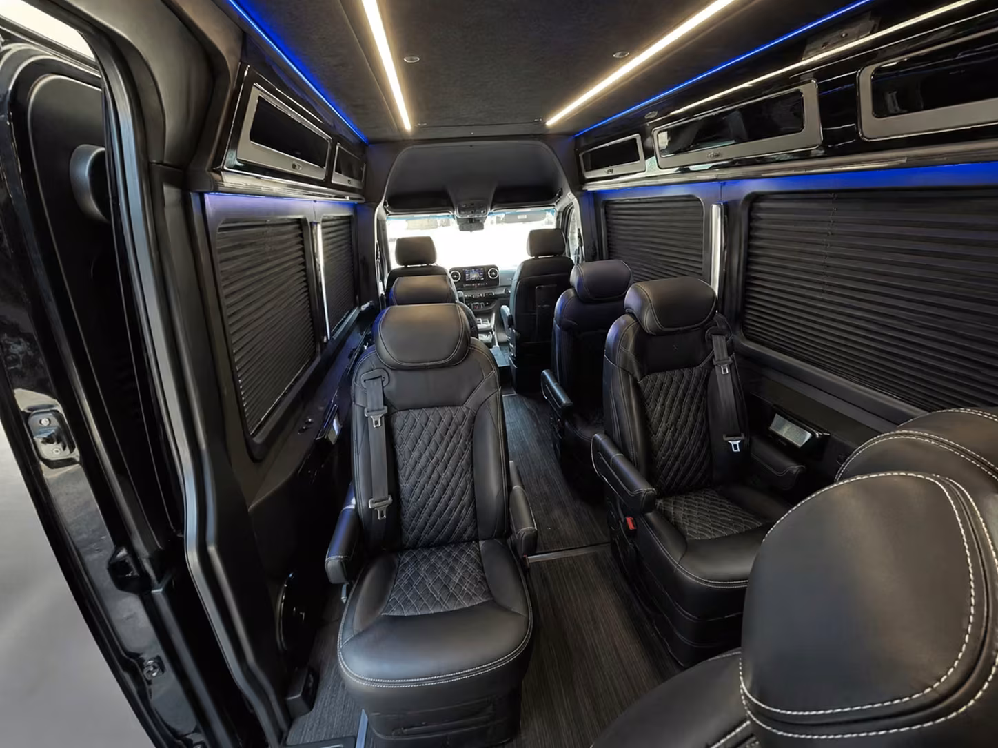 sprinter van with driver inside